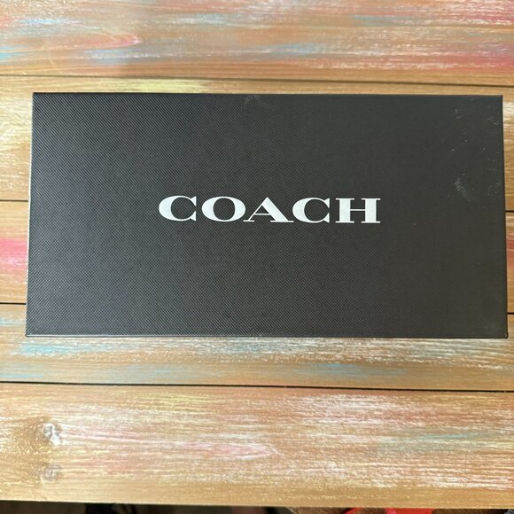 COACH Hailey Black Leather Bead Chain Studded Slide Sandals - US 6 - Picture 14 of 16